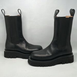 Bottega Veneta Lug Sole Leather Boots size 37.5
